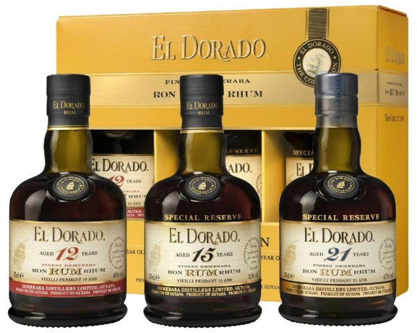El Dorado - The Collection 12Y 40% - 15Y 43% - 21Y 43% - With Box 3 x 35cl