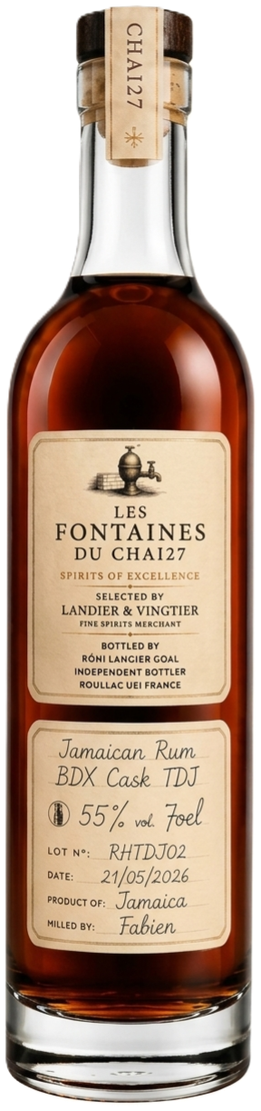 Les Fontaines du Chai27 Jamaican Rum Aged in BDX Barrel STR TDJ 55% 70cl