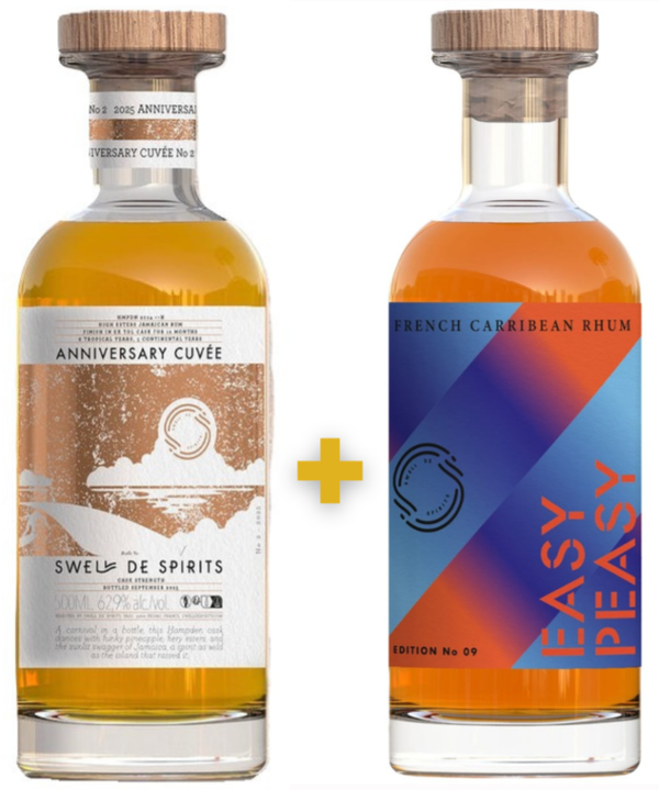 Swell de Spirits - Anniversary Cuvée #2 <H> 2014 + Easy Peasy Series No. #9 - 2 x 50cl
