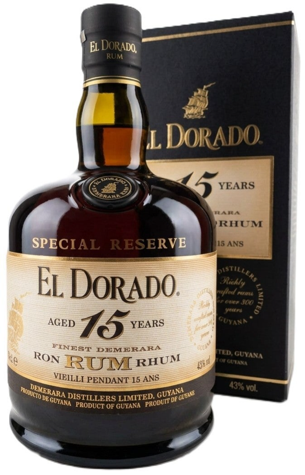 El Dorado 15 Year Old Special Reserve Rum With Box 43% 70cl
