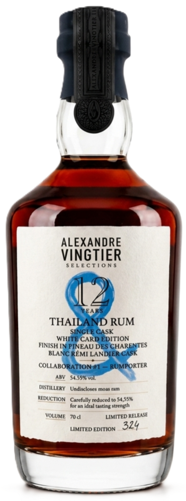 Alexandre Vingtier Sélections Thailand Rum 12 Years Old #1: Finish in Pineau des Charentes Blanc Rémi Landier Cask 54.55% 70cl