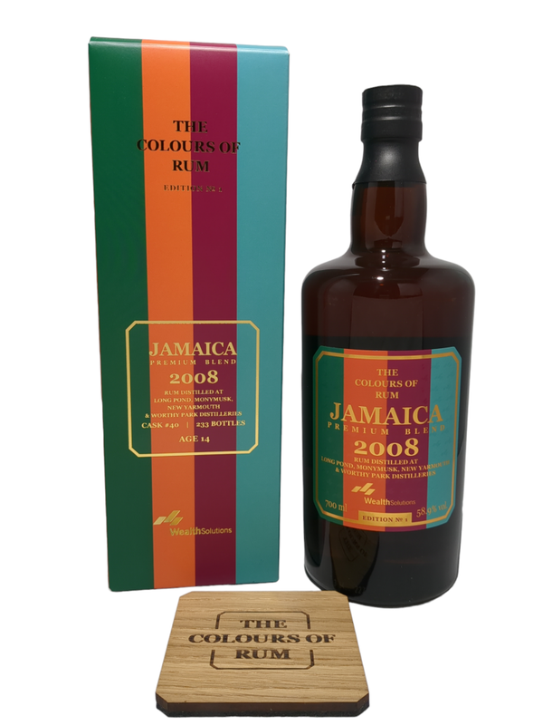 Jamaica Blend - The Colours of Rum No. B1 Cask #40 - 2008 b.2023 14Y - With Box + Coaster 58.9% 70cl