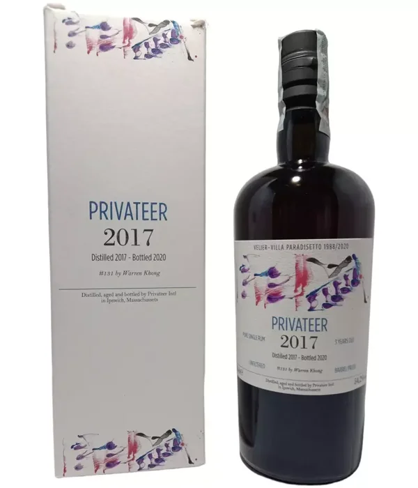 Privateer - Velier 2017 b.2020 - Villa Paradisetto - Warren Khong - With Box 54.2% 70cl