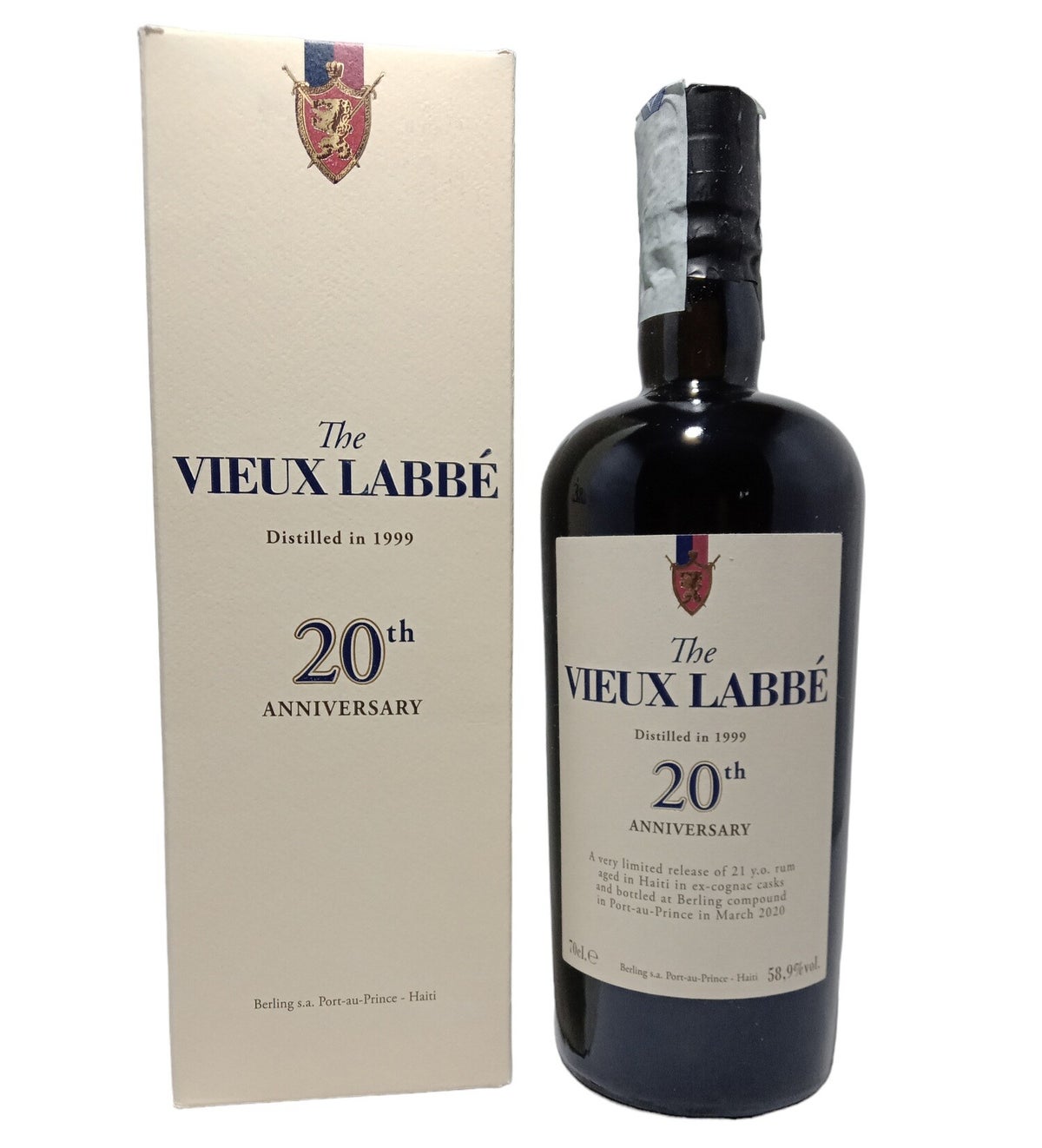 The Vieux Labbé - 20th Anniversary - Velier - 1999 b.2020 21Y - With ...