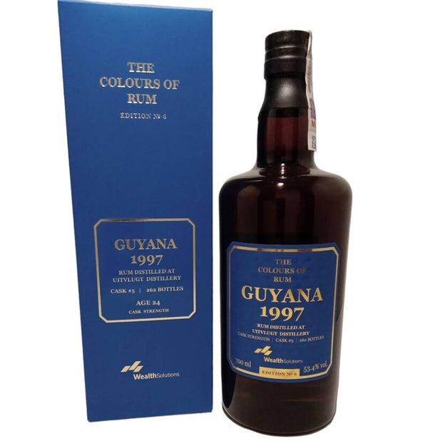Uitvlugt - The Colours of Rum No. 6 Cask #5 - 1997 b.2021 24Y - With Box + Coaster 53.4% 70cl