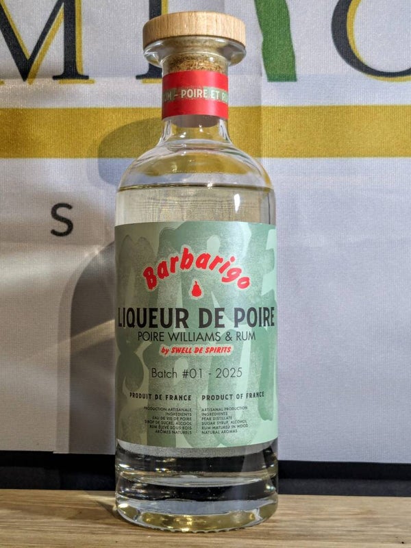 Single Sample Rum #66 - Swell de Spirits Barbarigo Liqueur de Poire William & Rum 25% 3cl