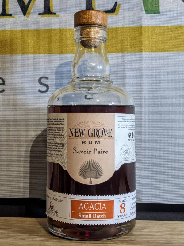 Single Sample Rum #64 - New Grove Savoir Faire Small Batch 2010 8Y Acacia Cask 47% 3cl
