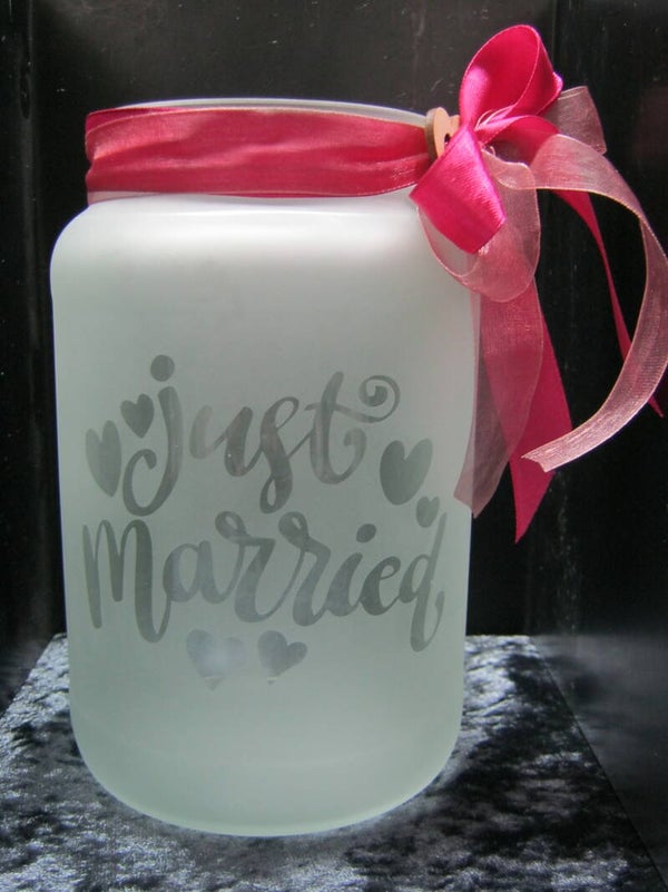 Blumenvase "Just Married"