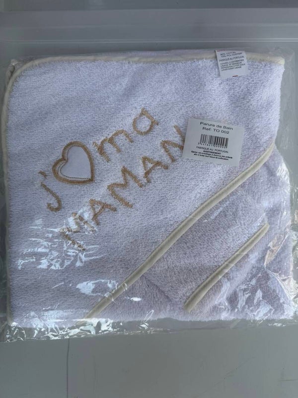cape de bain j'aime maman