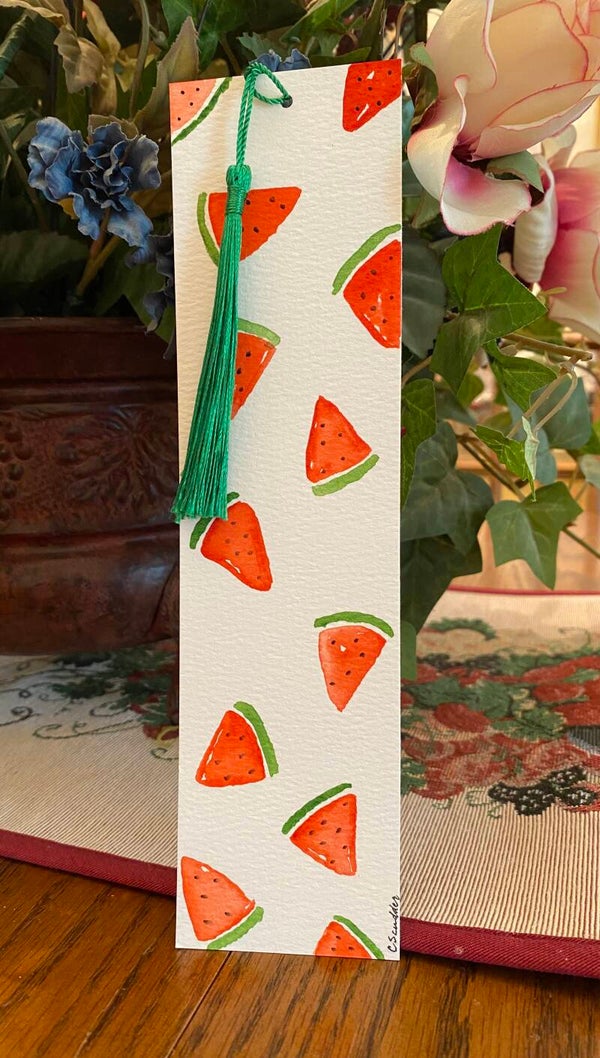 Watermelon Bookmark, large