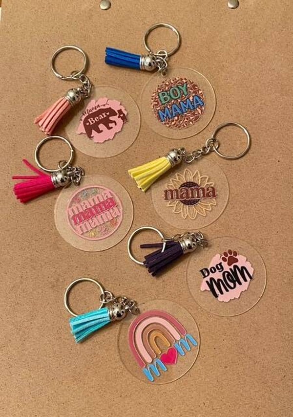 Acrylic Keychains with Tassel
