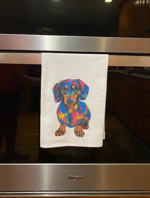 Dachshund Flour Sack Towel