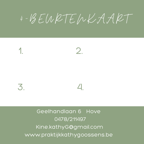 4 - beurtenkaart      45 minuten