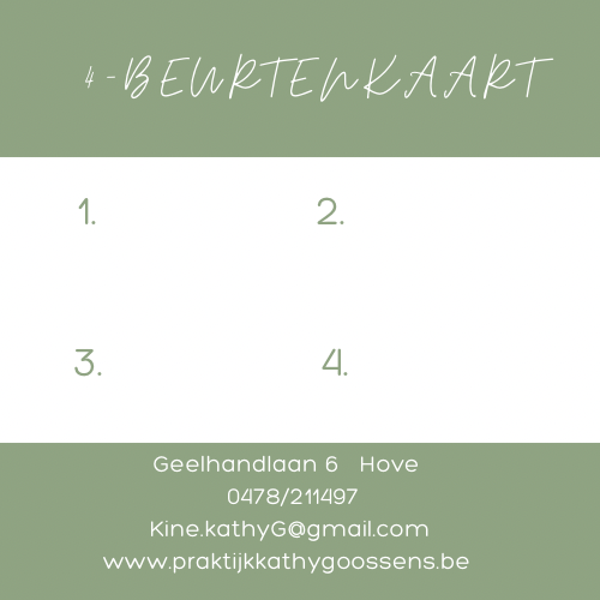 4 - beurtenkaart      45 minuten