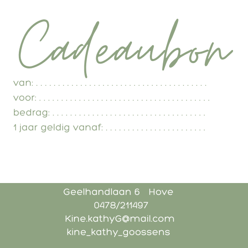 Ontspanningsmassage 60 min.