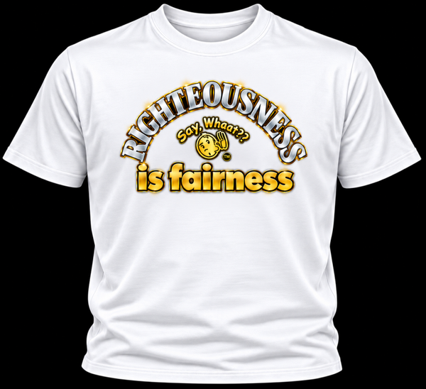 RIGHTEOUSNESS (white w/colored image)