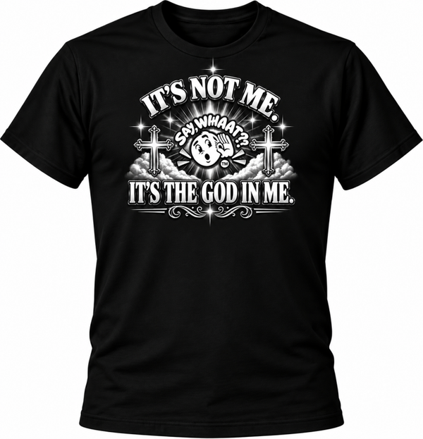 IT'S NOT ME (black shirt w/white letters)