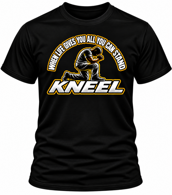 KNEEL (blk w/colored image)