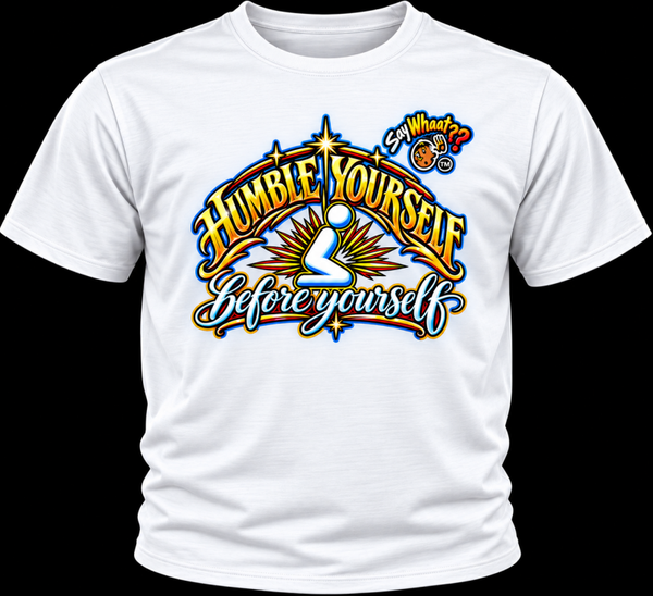HUMBLE YOURSELF (white w/colored image)