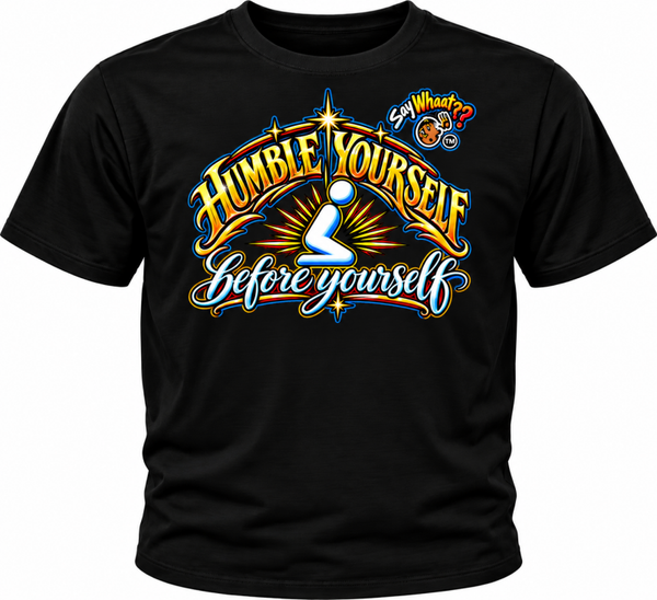 HUMBLE YOURSELF (black w/colored image)