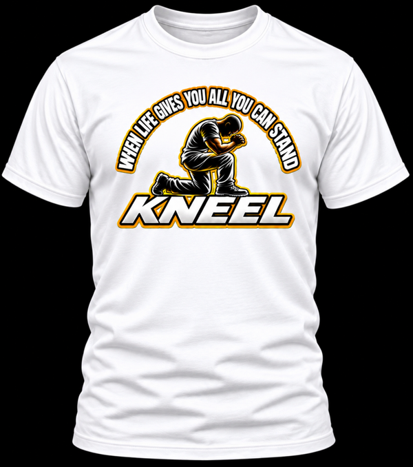 KNEEL (white w/colored image)