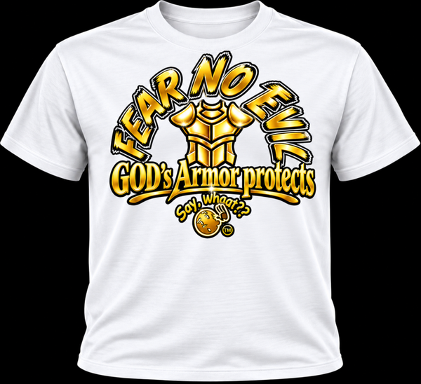 FEAR NO EVIL (white shirt w/colored image)