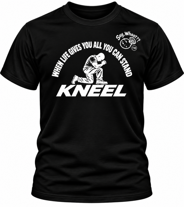 KNEEL (blk w/white image)