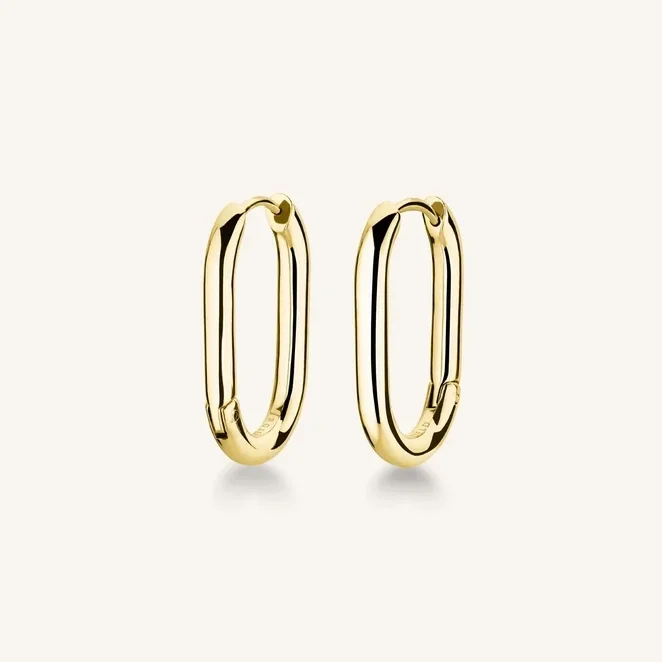 Rosefield Oorsieraden Large Oval Hoops Verguld JEBHG-J524