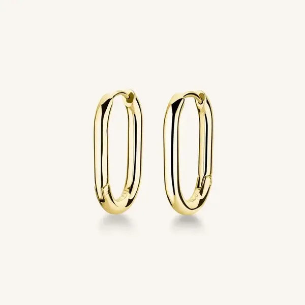 Rosefield Oorsieraden Large Oval Hoops Verguld JEBHG-J524