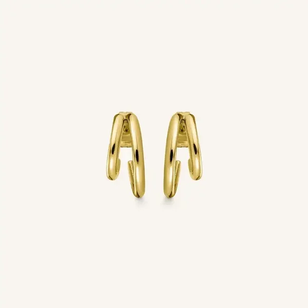 Rosefield Oorsieraden Double Hoop Verguld DHEG-J227