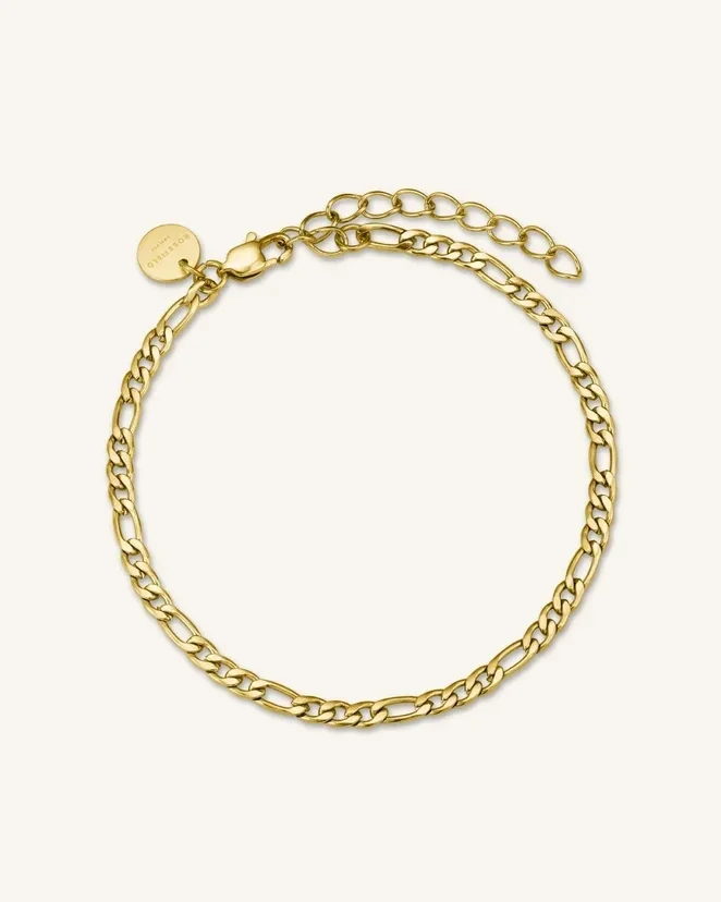 Rosefield Armband Figaro Chain Verguld JBFCG-J532