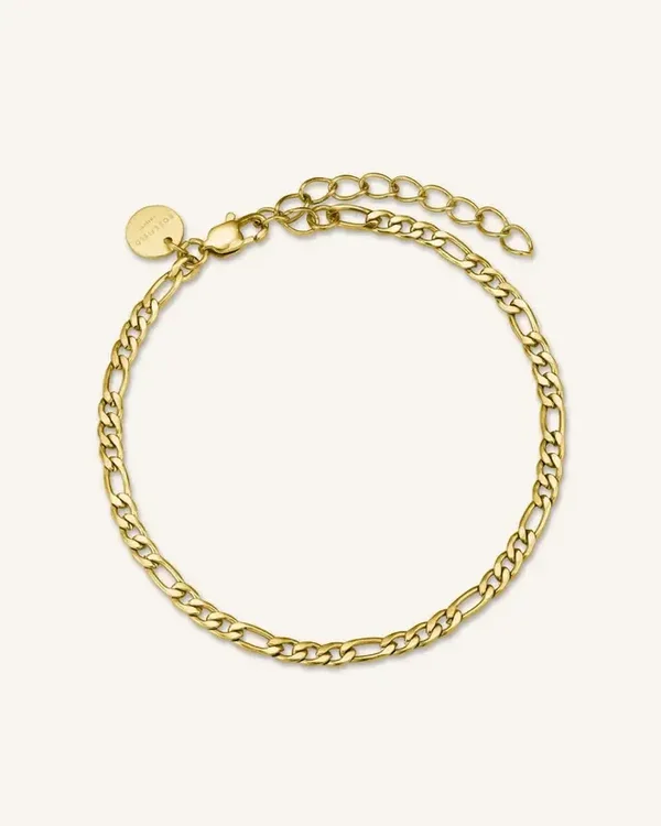 Rosefield Armband Figaro Chain Verguld JBFCG-J532