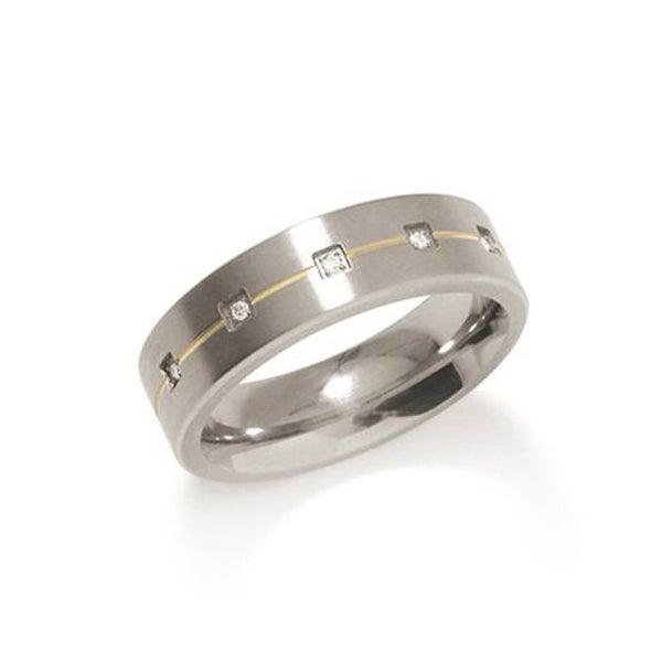 Boccia Ring Titanium Diamant 0101-19