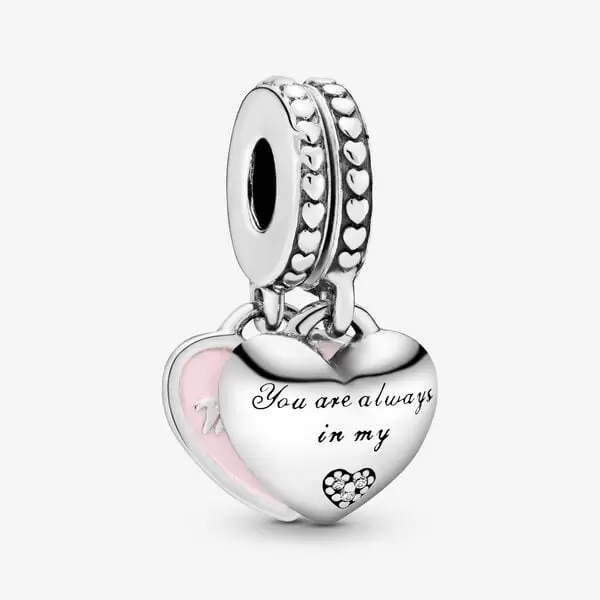 Pandora Dangles Mother & Daughter Hearts 792072EN40