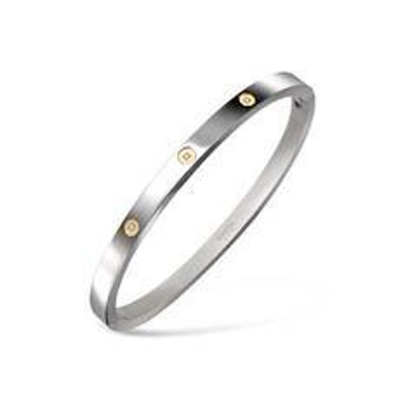 Boccia Bangle - Titanium - Diamant - 19cm 03074-03