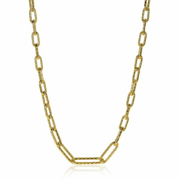 ZINZI Collier Zilver 14K Geelverguld ZIC2097G