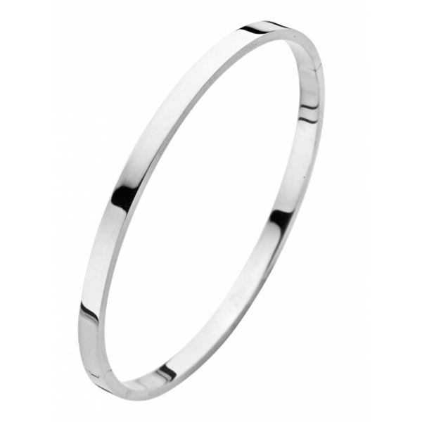 Fjory Armband Witgoud Vierkant 4mm 50-A38XX04