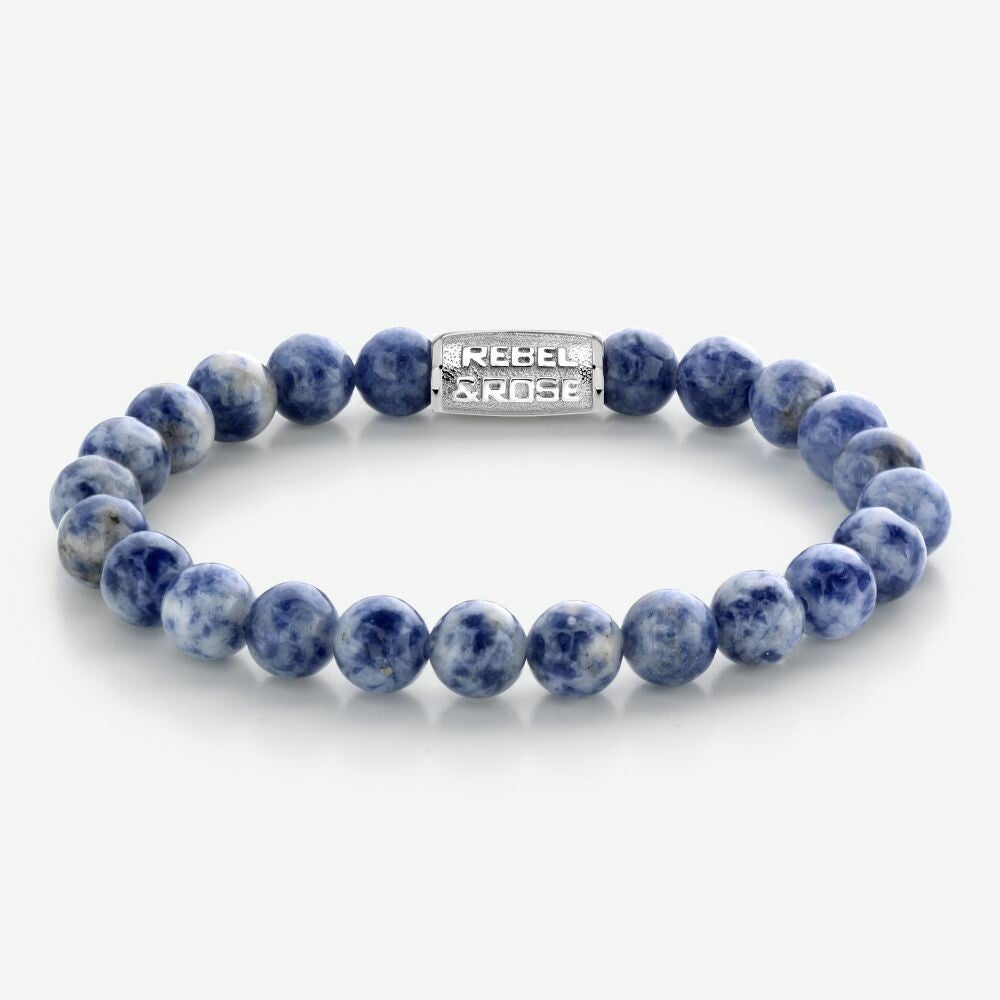 Rebel & Rose Armband Dutch Delfts Blue 8mm RR-80079-S