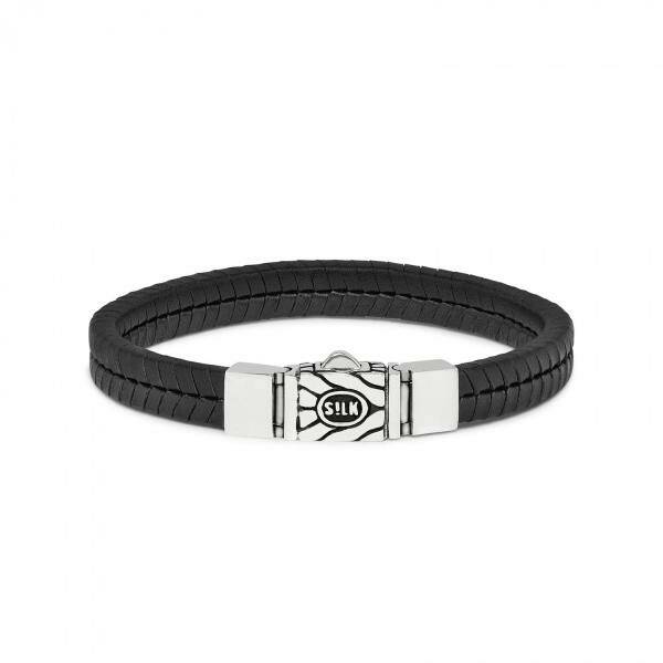 SILK Jewellery Armband Zwart SLK157BLK