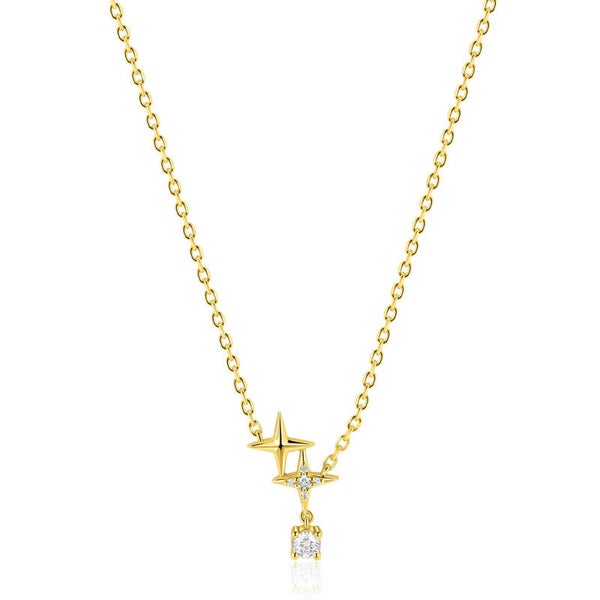 ZINZI Collier Sterrendans Goldplated 45cm ZIC2837