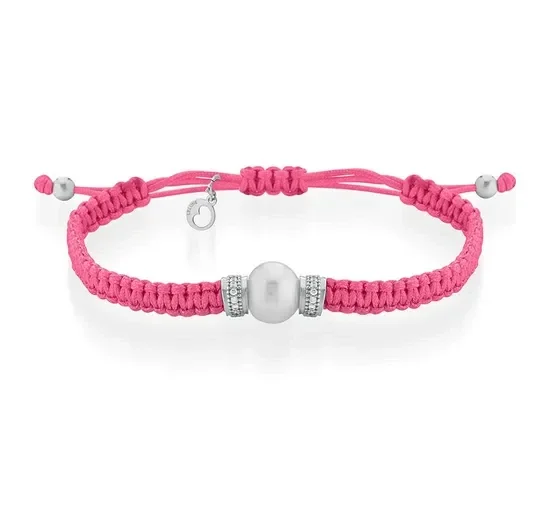 Lelune Glamour Armband Roze met Zoetwaterparel LGBR466