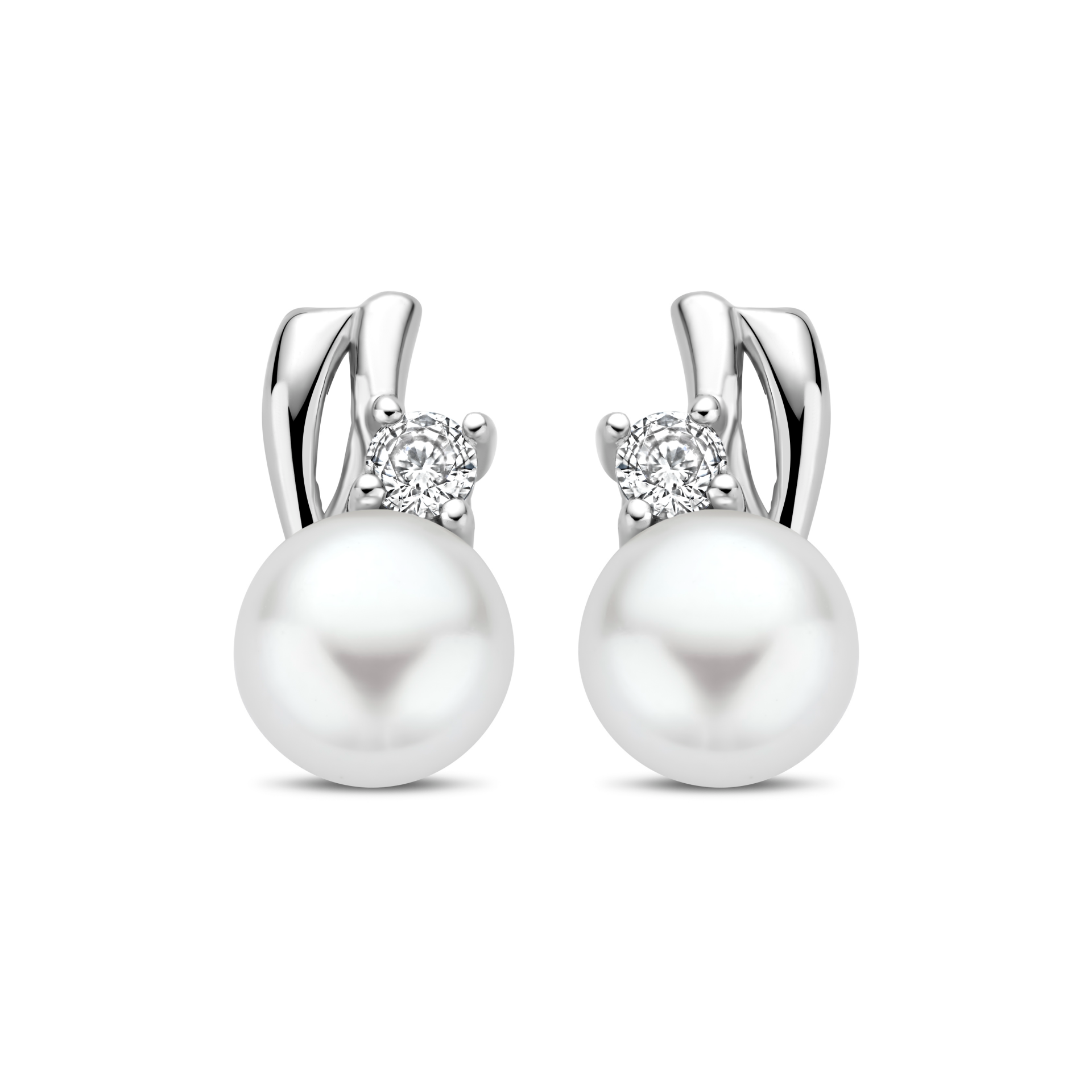 Rosa di Luca Oorstekers Zilver Zirkonia Parel 625.034