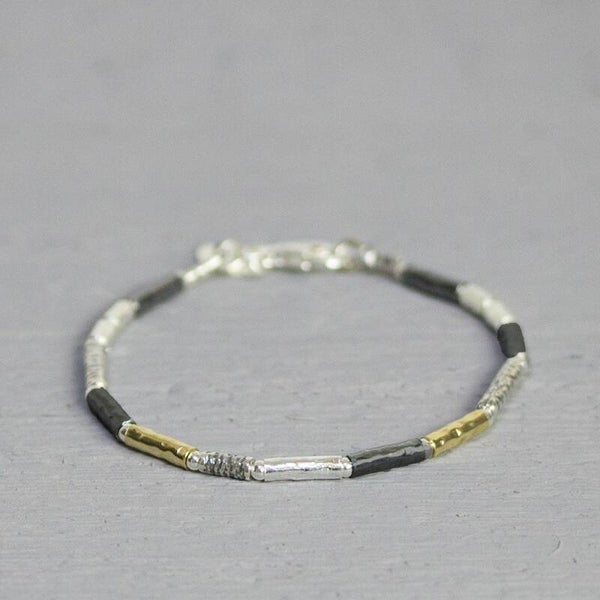 Jéh Armband Three colors Zilver Oyx Wit - 17710