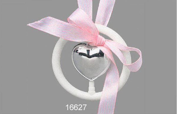 WG-16627 RAMMELAARS VERZILVERD BASIS 100 HART IN RING