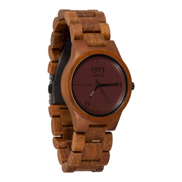 1915 watch lady real leather bordeaux FC04-1-1