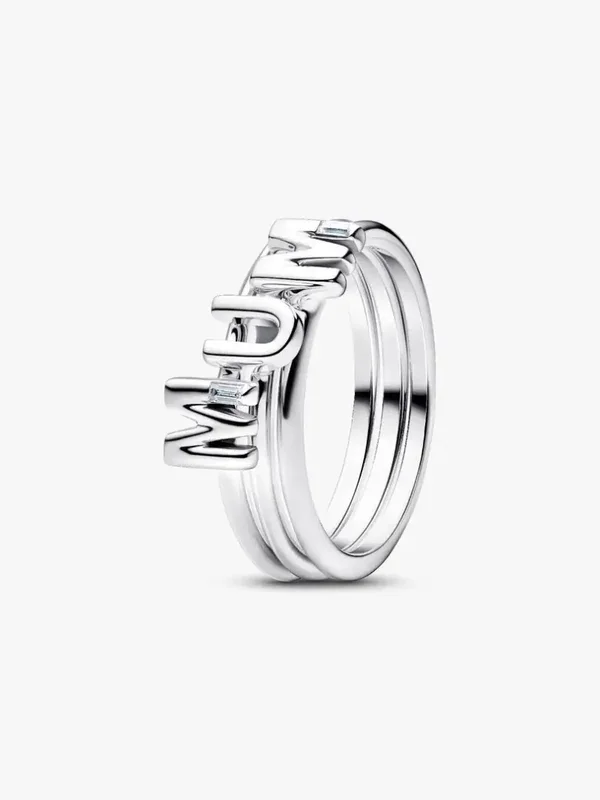 Pandora Ring Zilver MUM Letters 194458C01
