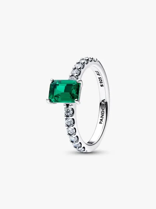 Pandora Ring Zilver Royal Green Crystal 194506C01