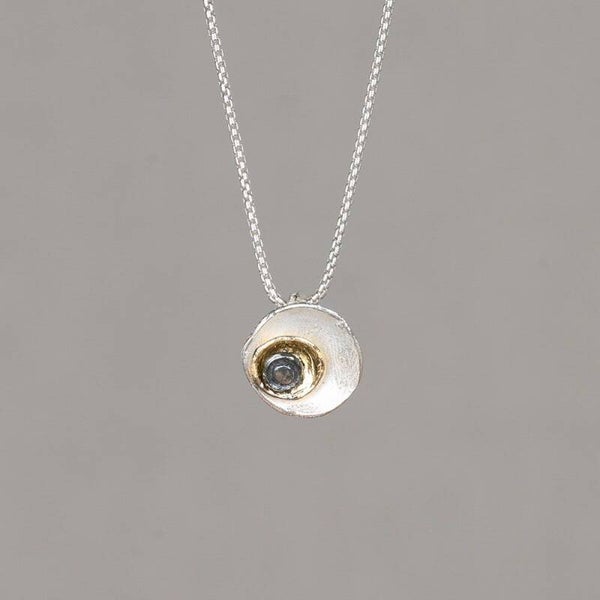 Jéh Collier Zilver en Verguld Roosje 19902