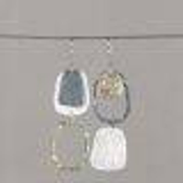 20014 Jeh Jewels Oorhanger verschillend zilver oxy + zilver verguld