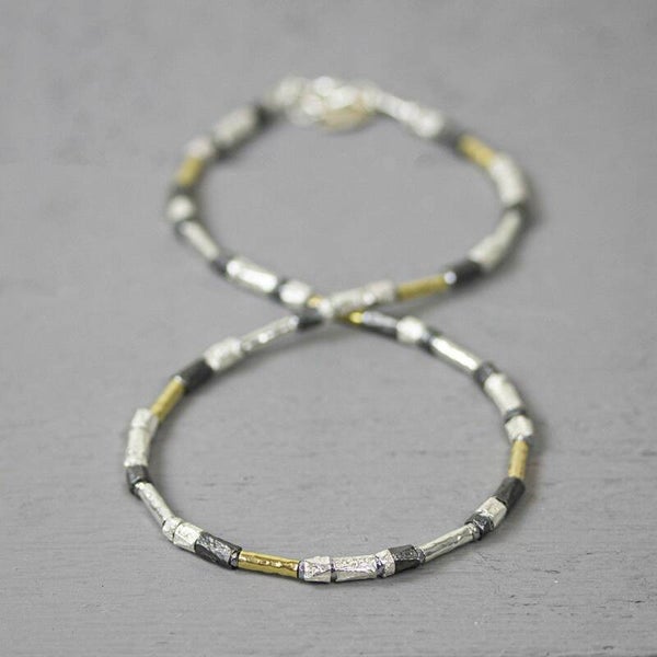 Jéh Collier Zilver oxy + Goldfilled - 20342